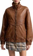Avec Les Filles Oversized Leather Jacket