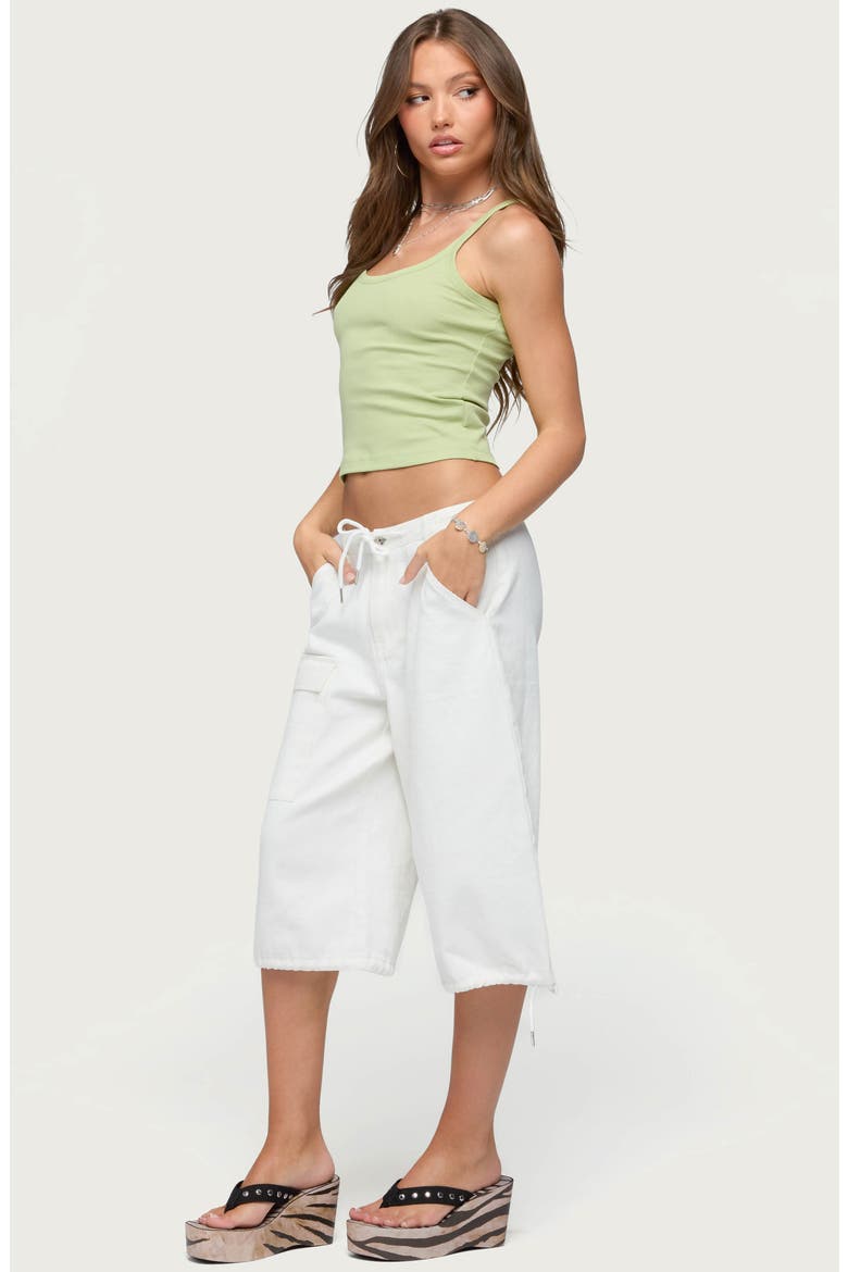 Cargo Bermuda Shorts, Alternate, color, WHITE