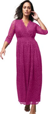 Jessica London Stretch Lace Maxi Dress