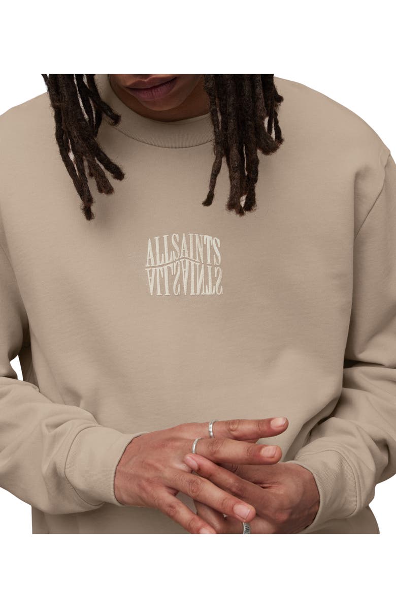 AllSaints Varden Logo Graphic Sweatshirt, Alternate, color,