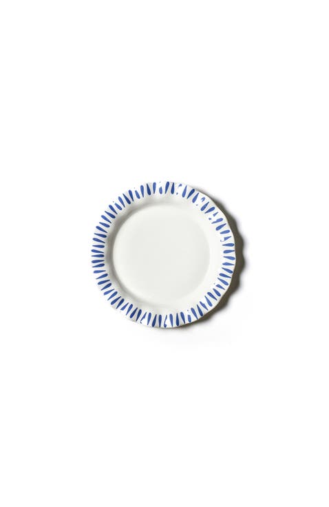 Iris Blue Drop Ruffle Dinner Plate