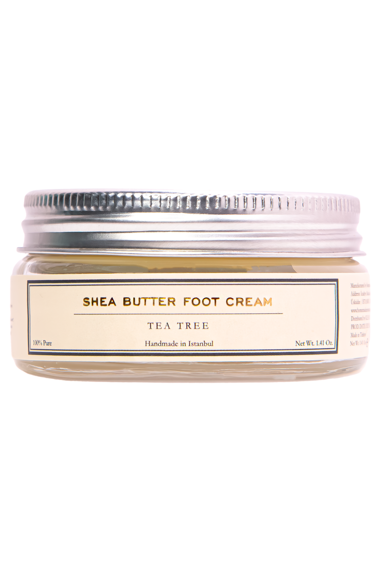 Shea Butter Tea Tree Hydrating Soothing Foot Cream, Main, color, Cream