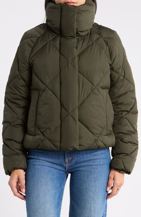 Diamond Quilted Cloud Puffer Jacket