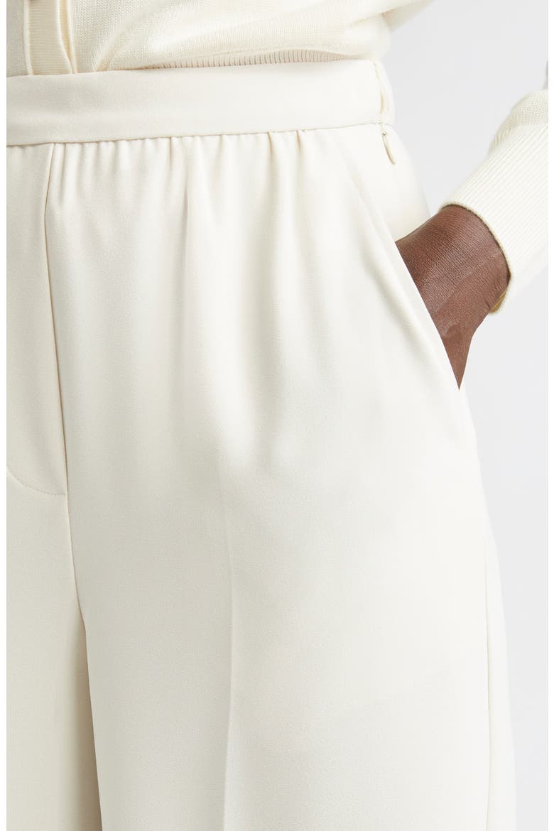 Satin Back Crepe Wide Leg Pants, Alternate, color, ECRU