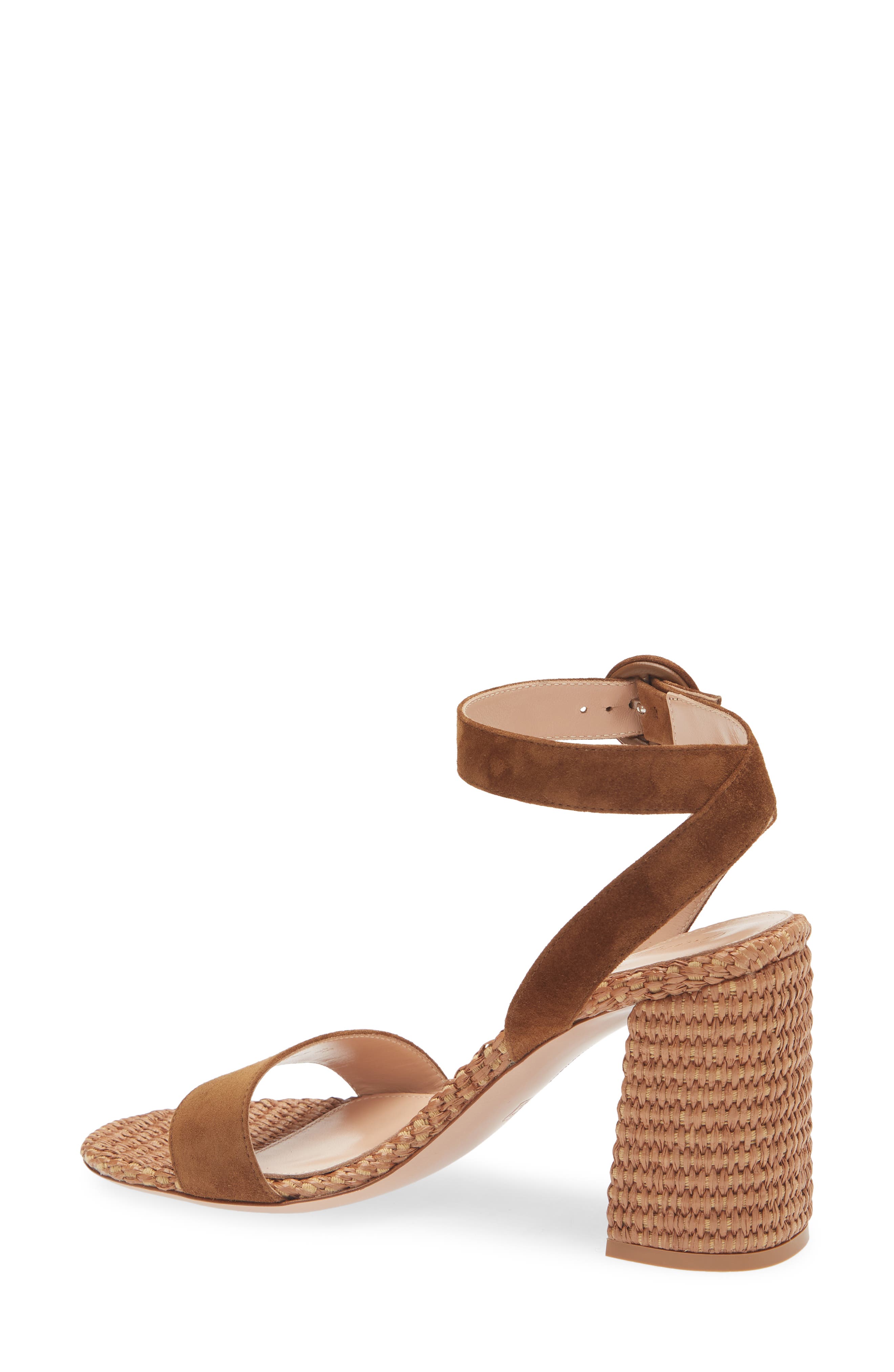 Gianvito Rossi Camoscio Marbella Ankle Strap Sandal, Alternate, color, 