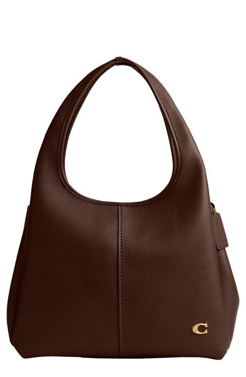 Lana Polished Pebble Leather Shoulder Bag