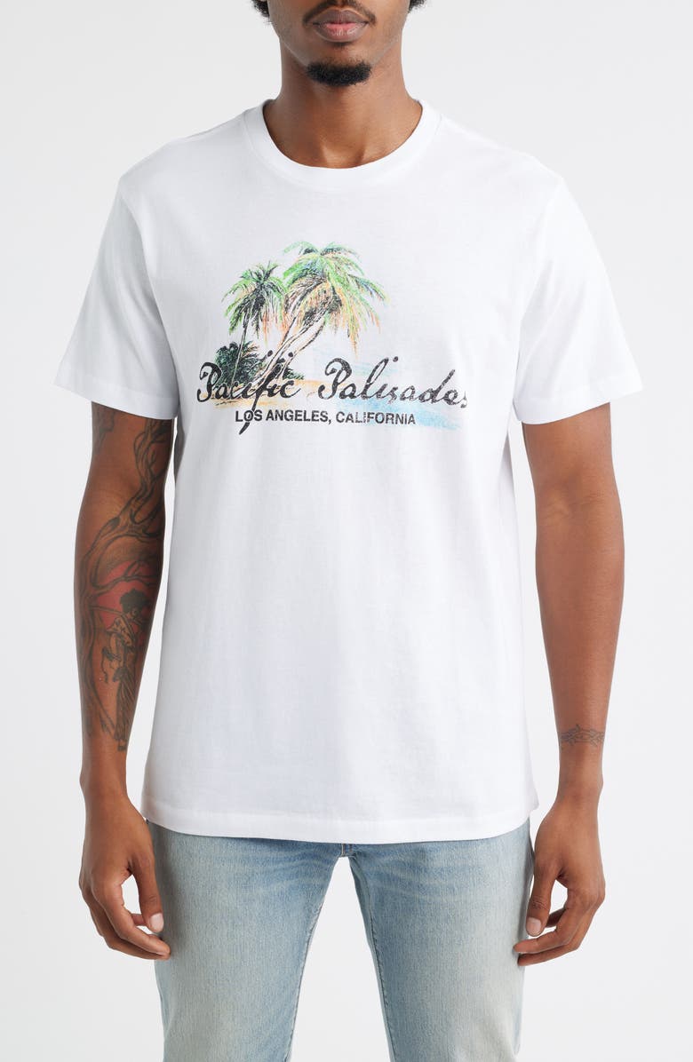 The Forecast Agency Pacific Palisades Cotton Graphic T-Shirt, Main, color, White