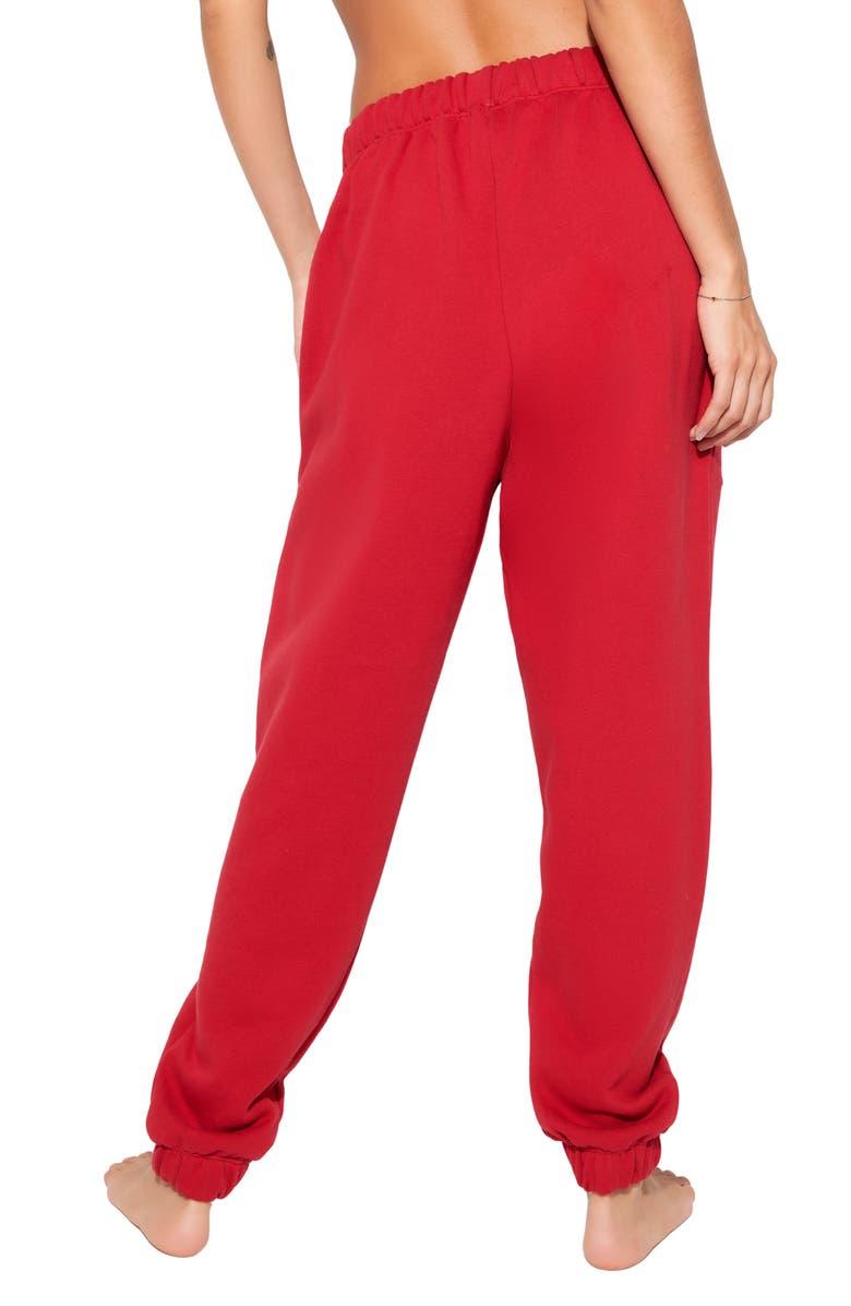 Spiritual Gangster Insignia Portia Cotton Sweatpants, Alternate, color, Red Heart