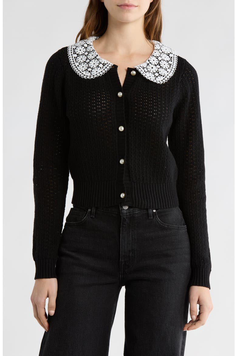 Marcy Cardigan, Main, color, BLACK