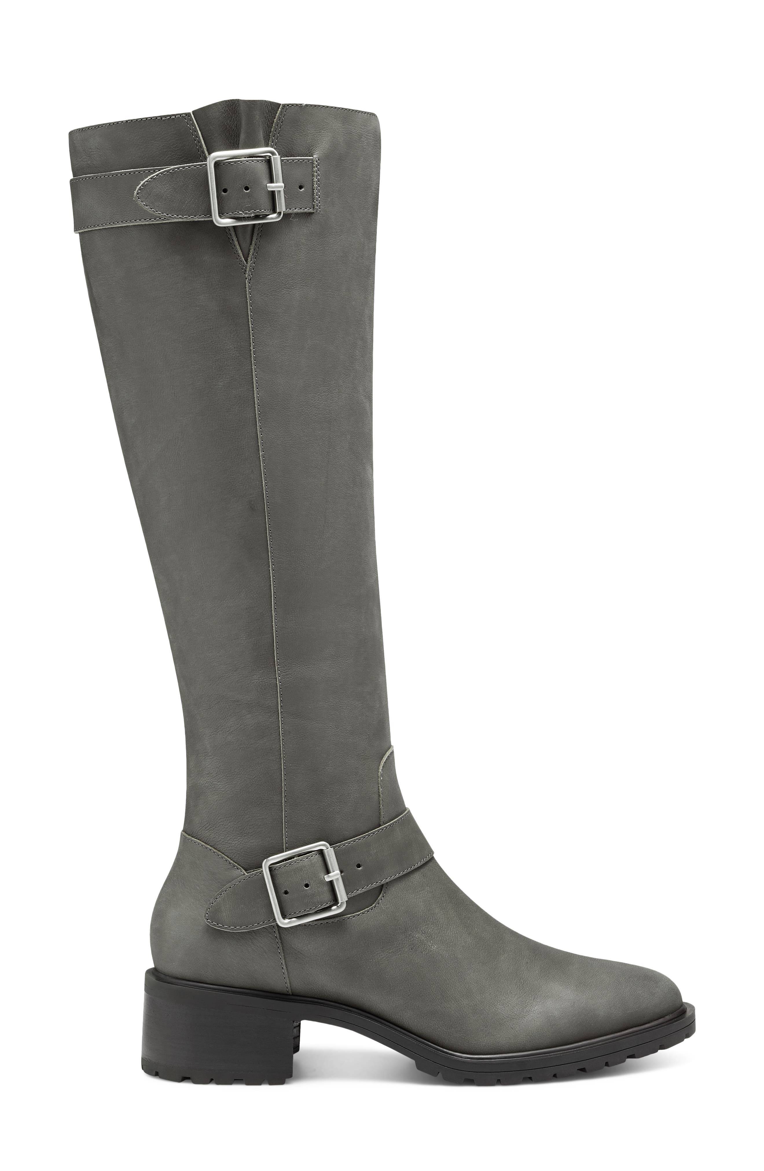Jarney Knee High Boot, Alternate, color, FOSSIL GREY LEATHER