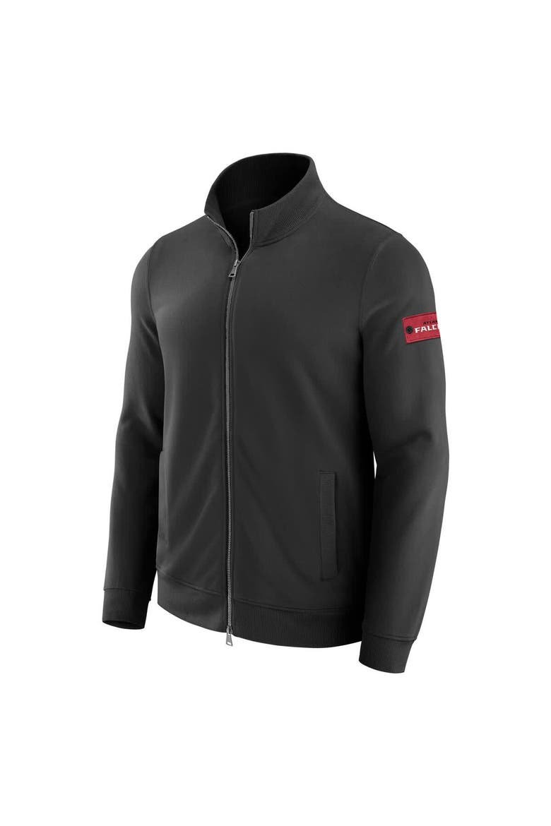 Men's J. Palmer Black Atlanta Falcons QB1 Full-Zip Sweatshirt, Alternate, color, Black