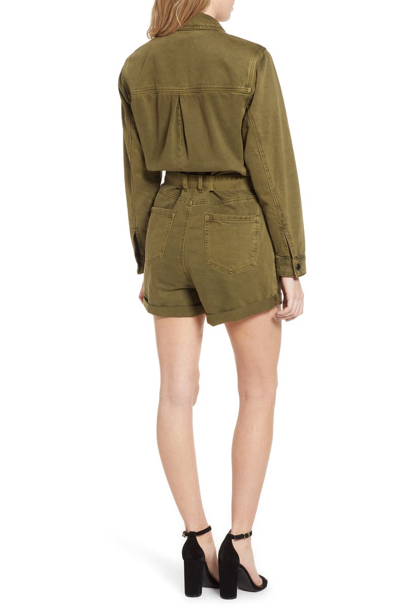 BLANKNYC Belted Utility Romper, Alternate, color, 