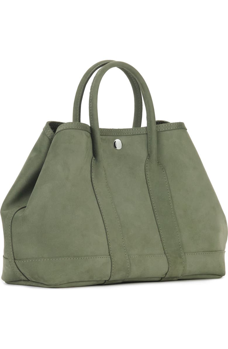 Ezra Arthur Audrey American Steer Leather Top Handle Bag, Alternate, color, Moss