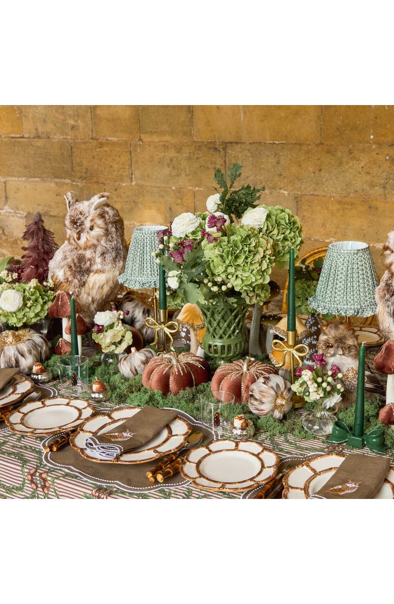 Mrs. Alice Lotus Ruffle Lampshade, Alternate, color, Olive