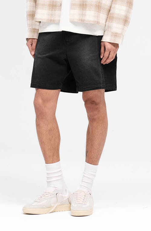 Represent Seasonal Stretch Cotton Cargo Shorts In Black