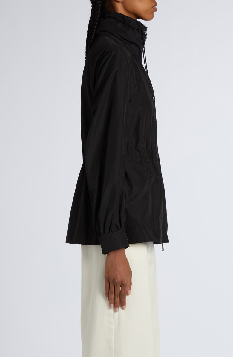 Moncler Leandro Short Hooded Jacket, Alternate, color, Black