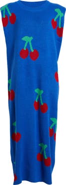 Dressed in Lala Cherry Pie Sleeveless Knit Maxi Dress