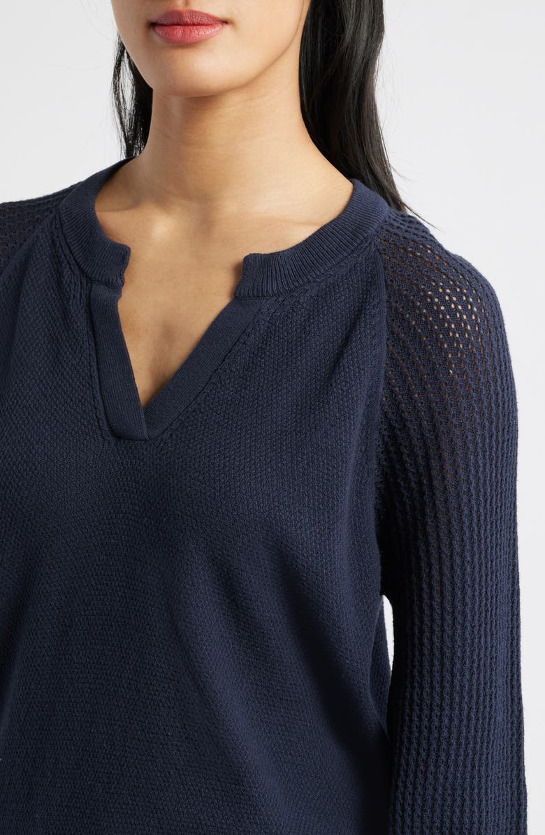Wit & Wisdom V-Notch Sweater, Alternate, color, 