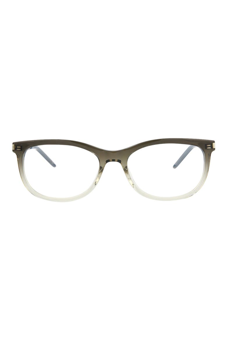 53mm Oval Optical Glasses, Main, color, GREY SILVER TRANSPARENT