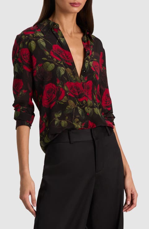 Willa Floral Silk Shirt