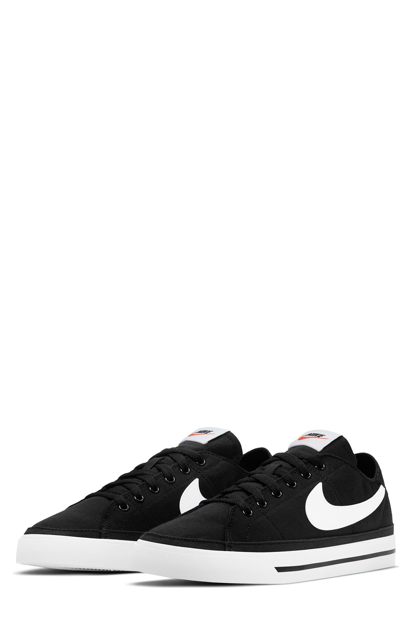 Court Legacy Canvas Sneaker, Main, color, 001 BLACK/WHITE