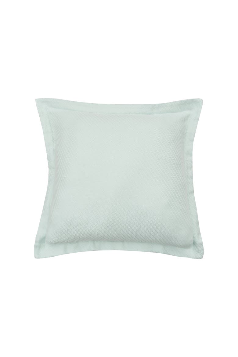 26" x 26" Sea Glass Preston Cotton Decorative Euro Pillow Sham, Main, color, Blue