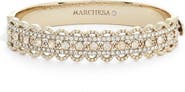 Marchesa Crystal Filigree Bangle