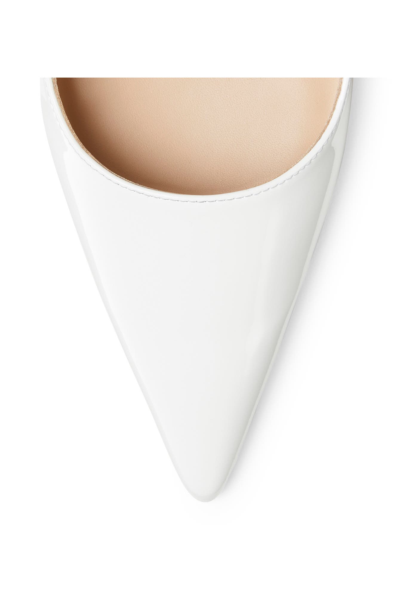 Stuart Pointed Toe Pump, Alternate, color, WHITE.
