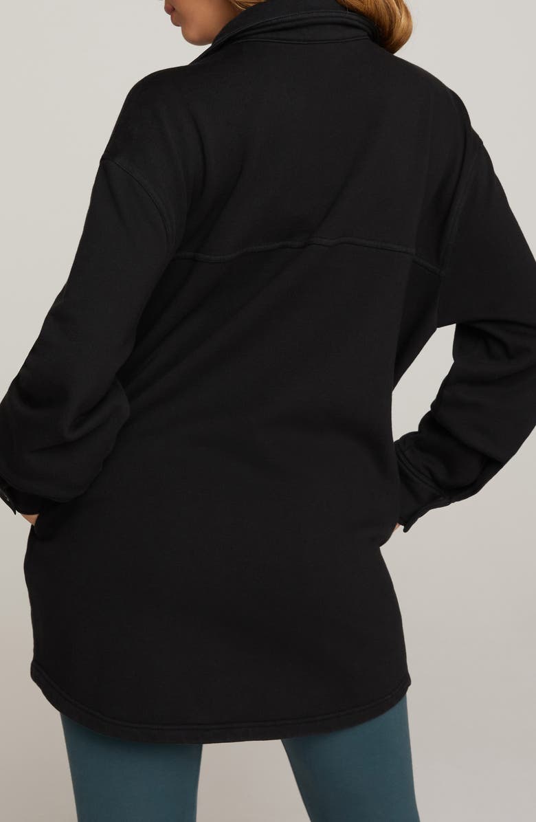 Good American Fleece Shirt Jacket, Alternate, color, 