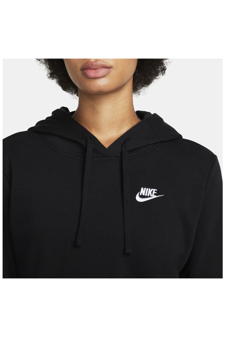 Sportswear Club Fleece Hoodie, Alternate, color, 010 BLACK/WHITE