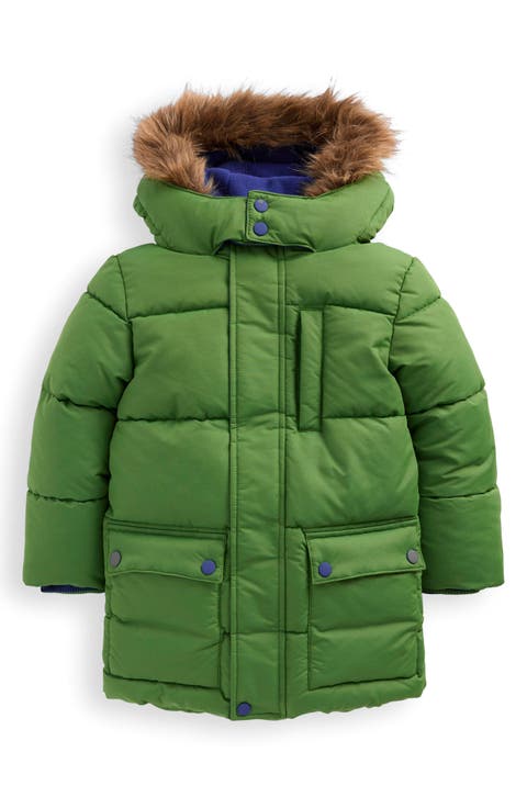 Kids' Fleece Lined Faux Fur Hooded Puffer Coat (Toddler, Little Kid & Big Kid)