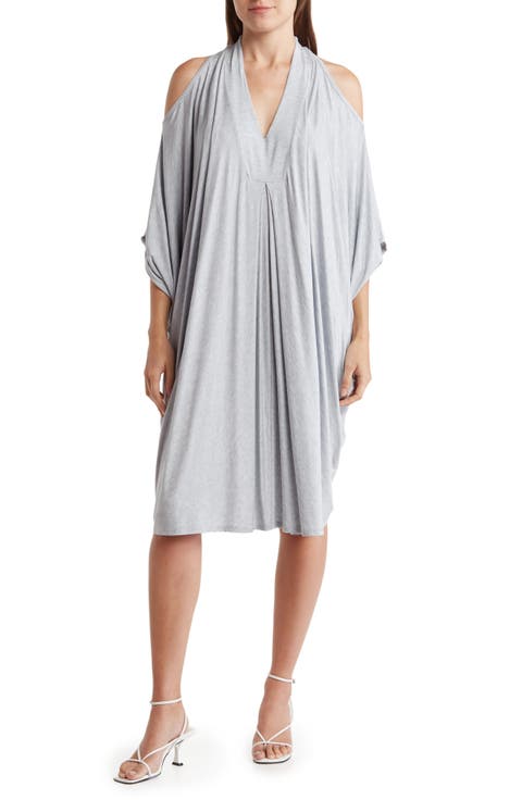 Cold Shoulder V-Neck Dress