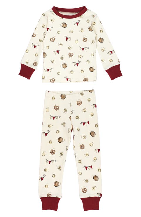 Print Fitted Organic Cotton Two-Piece Pajamas (Baby)