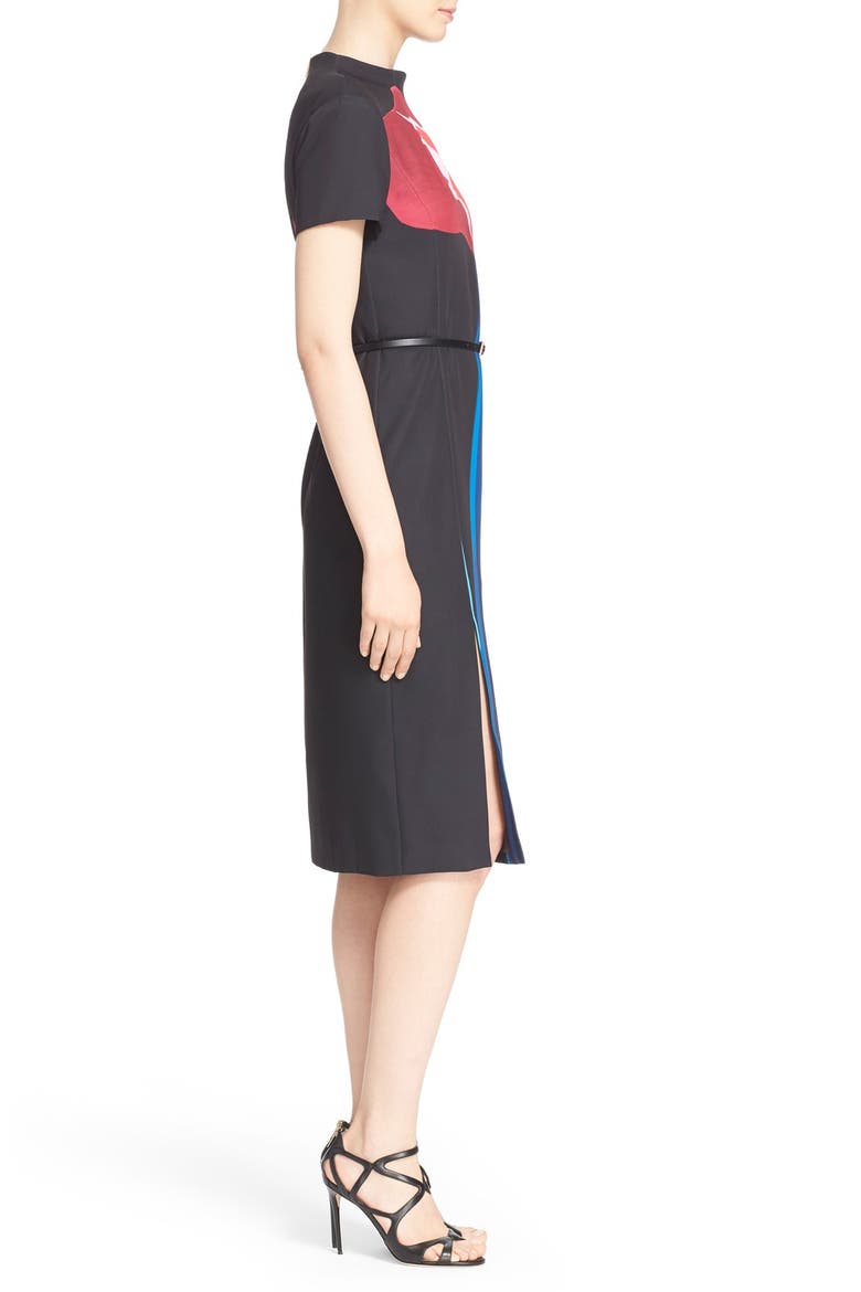 'Sianne' Floral Print Sheath Dress, Alternate, color, DEEP PINK