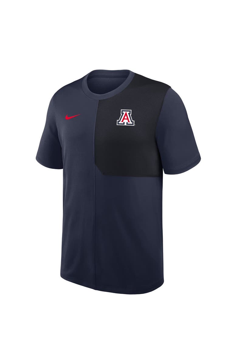 Nike Men's Nike Navy Arizona Wildcats 2025 Sideline UV Performance Coach T-Shirt, Alternate, color, Navy