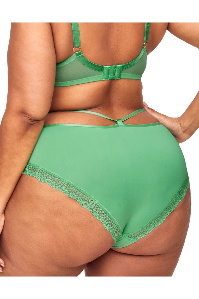 Marca Hipster Panties, Alternate, color, Medium green
