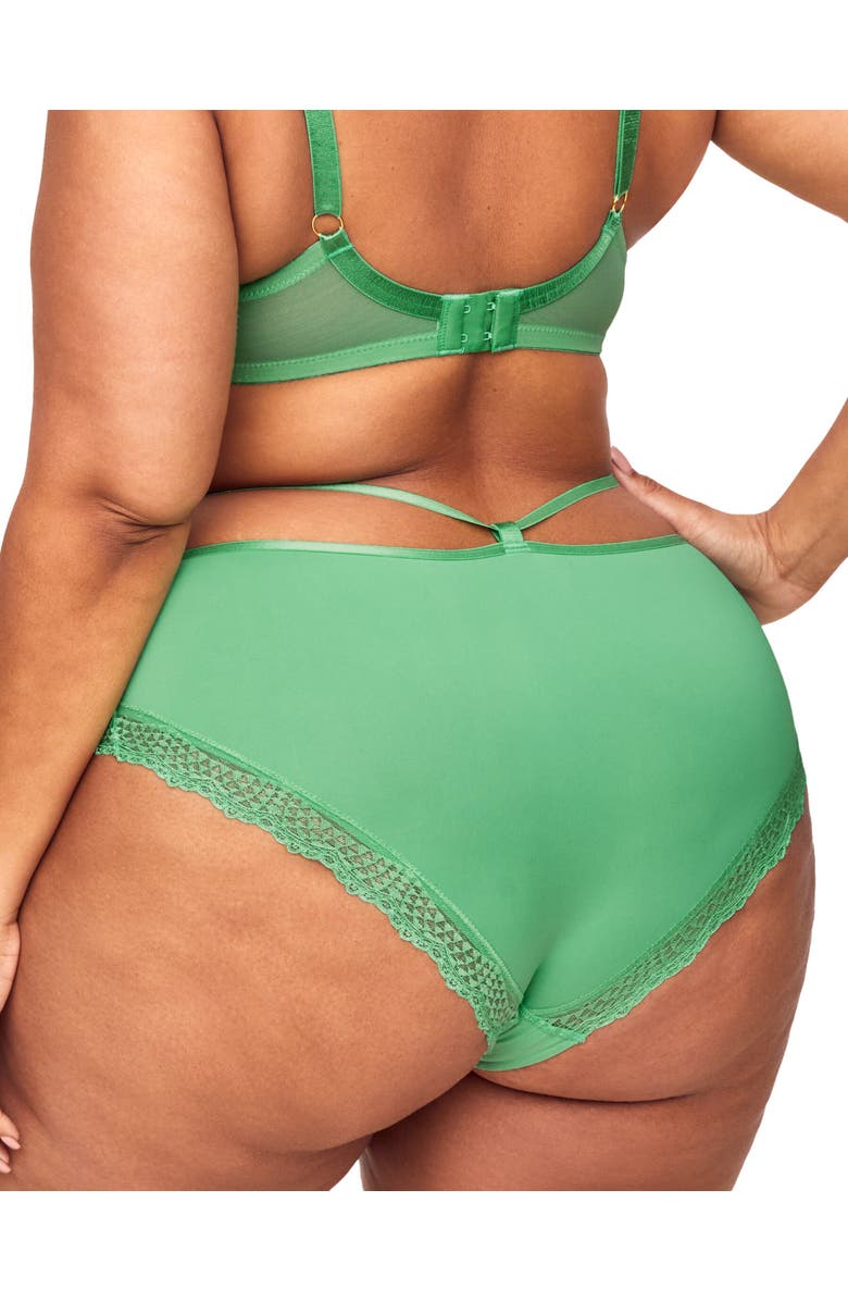 Adore Me Marca Hipster Panties, Alternate, color, Medium Green