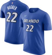 Nike Men's Nike Franz Wagner Blue Orlando Magic Icon Edition Name & Number T-Shirt