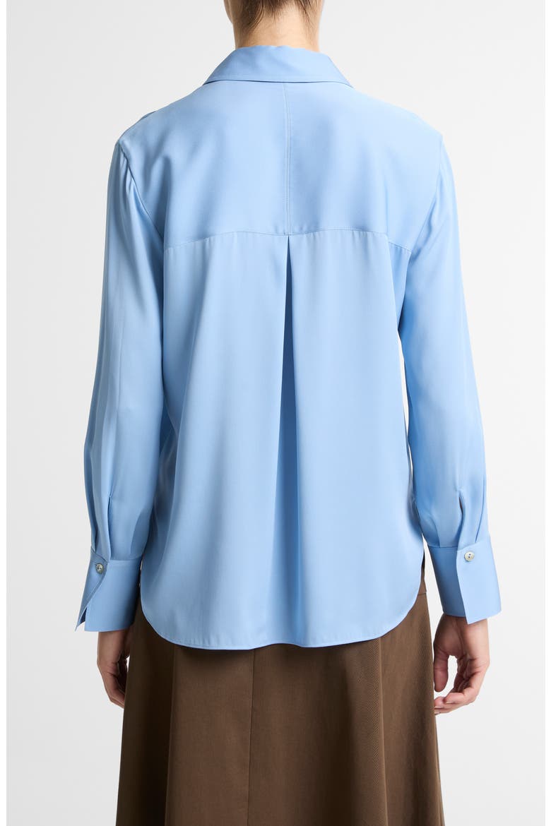 Stretch Silk Button-Up Shirt, Alternate, color, HYDRA