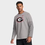 Nike Men's Nike Gray Georgia Bulldogs 2025 Sideline Coach Performance Long Sleeve T-Shirt