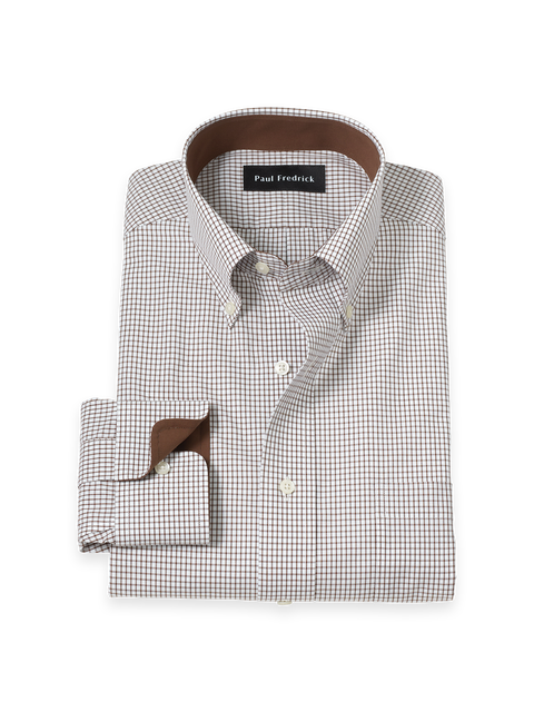 Men's Brown Button Down & Dress Shirts
