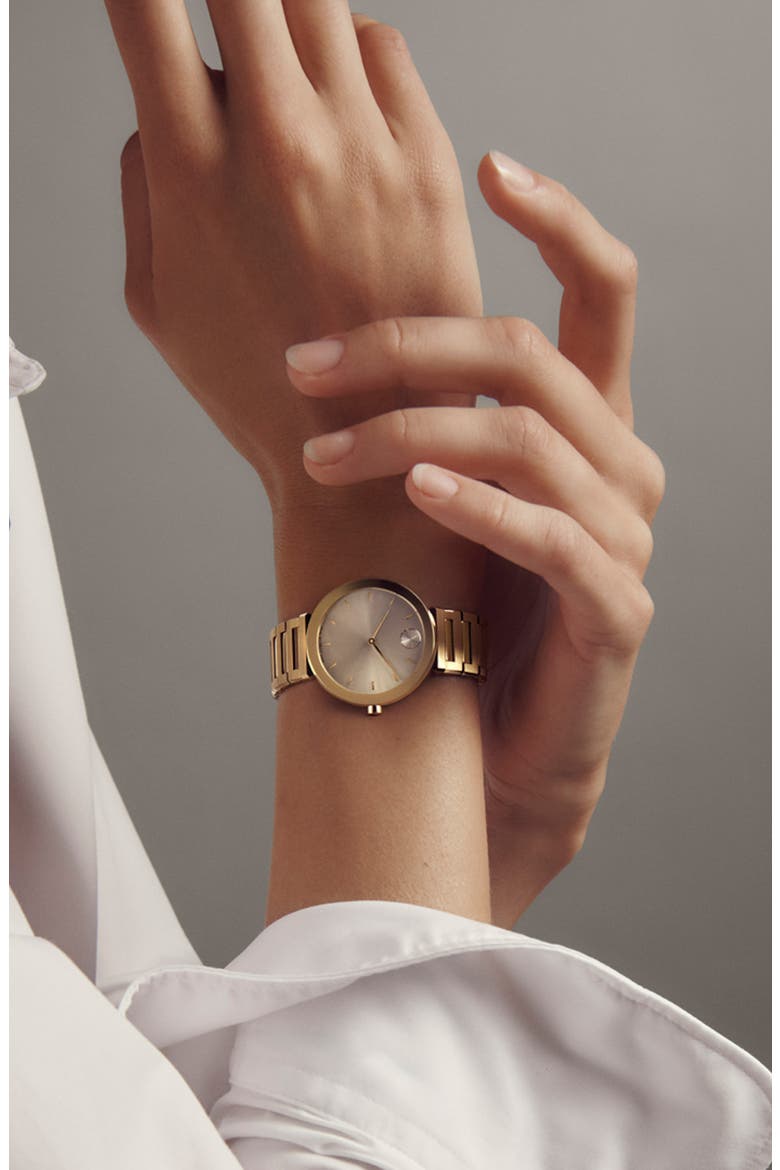 Horizon Bracelet Watch, 34mm, Alternate, color, BEIGE DIAL