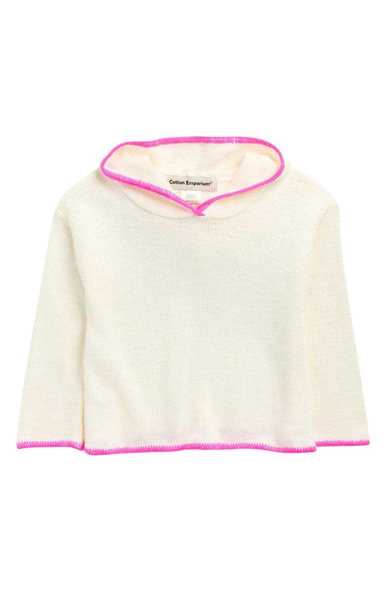 Cotton Emporium Kids' Hoodie Sweater, Main, color, Ivory