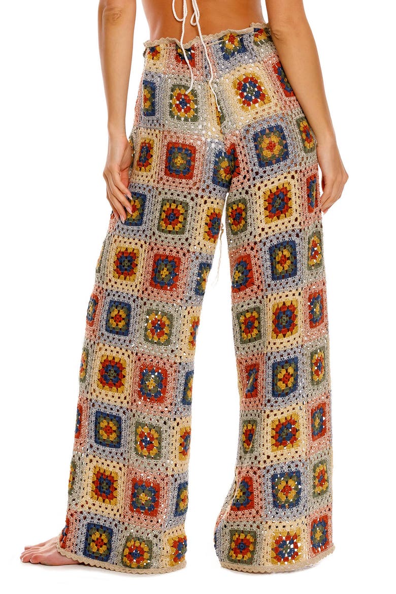 Roots Harvest Crochet Cover-Up Pants, Alternate, color, IVORY