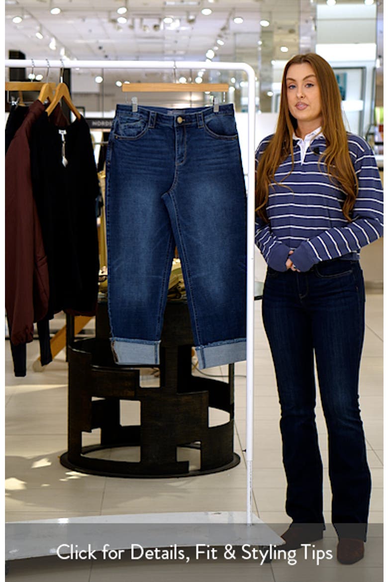 High Waist Fray Hem Jeans video