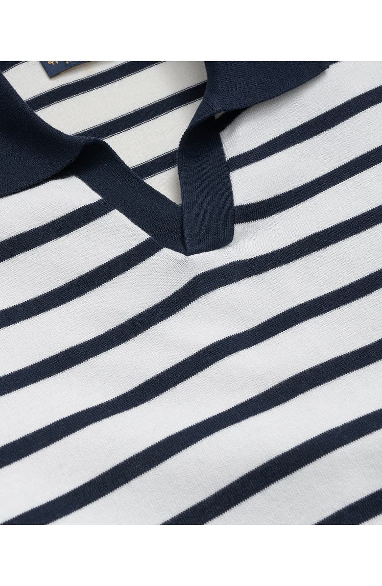 Brooks Brothers Stripe Short Sleeve Cotton Polo Sweater, Alternate, color,