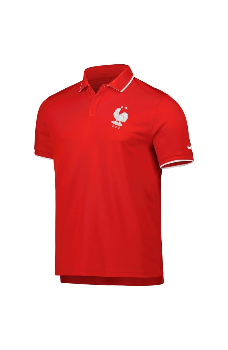 Nike Men's Nike Red France National Team Collegiate Polo, Alternate, color, Red