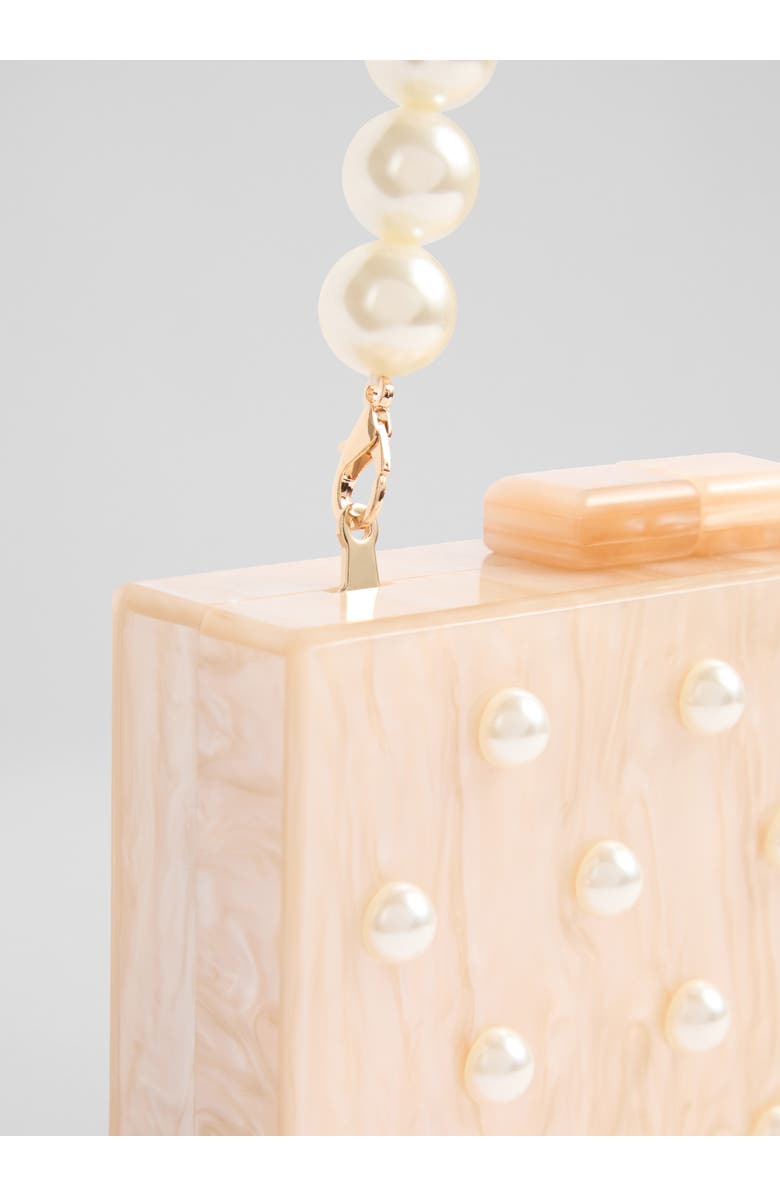 LK Bennett Malia Clutch, Alternate, color, Pink/Cream