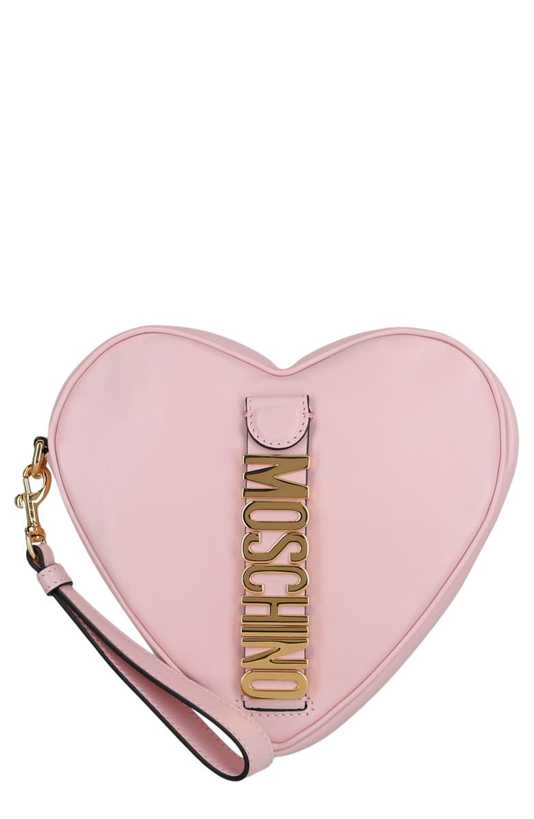Moschino Logo Heart Wrislet, Main, color,