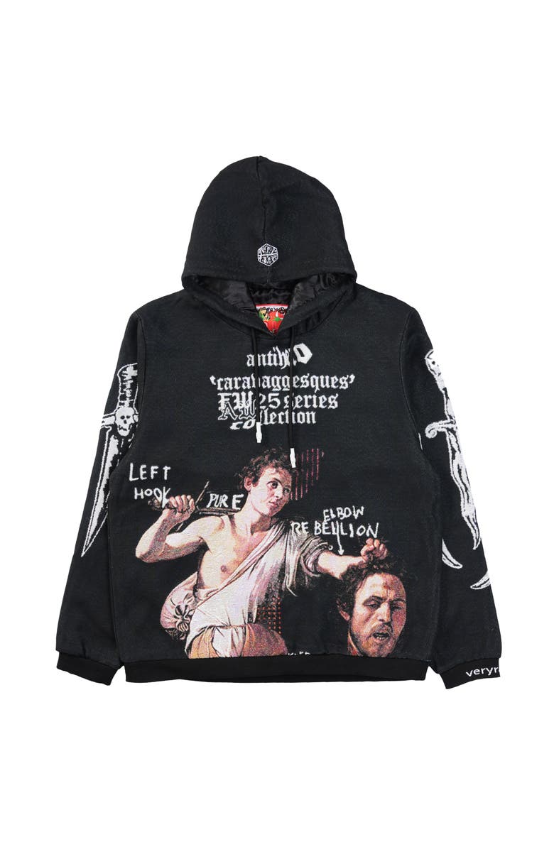 VERYRARE David Vs Goliath Hoodie, Main, color, Black